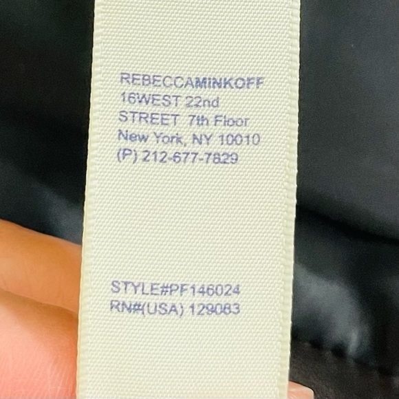 Rebecca Minkoff Perforated Lamb Skin Leather Moto Biker Jacket Size XS Pockets - Picture 6 of 11